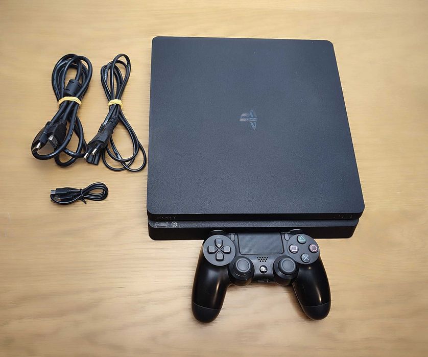 Playstation 4 Slim 1000 GB (1TB) + Pad + Gwarancja - Konsola - Komplet