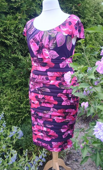 Wizytowa sukienka R 44 ,  RABAT szczegóły w opisie