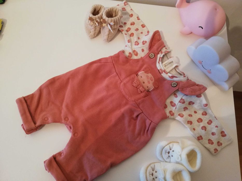 Macacao menina mayoral nova colecção tamanho 1 mês