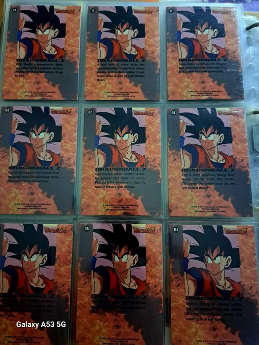 Cartas dragon ball z