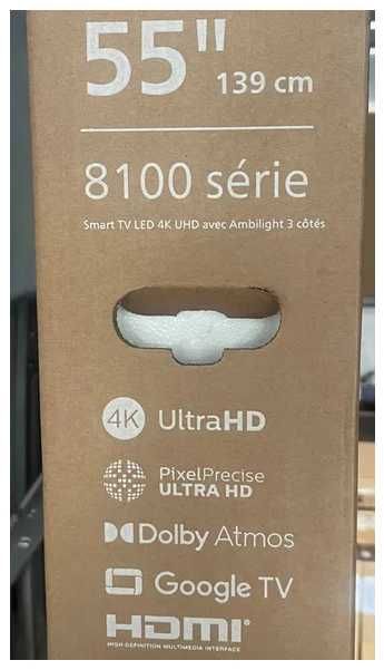 PHILIPS 55PUS8100 55” AMBILIGHT – nowy telewizor z 2-letnią gwarancją