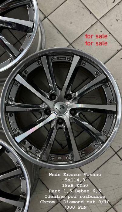 Weds Vishnu 18” 8j 3tlg 5x114,3 jdm work, leon hardiritt