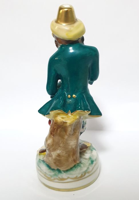 Raras antigas figuras "banda de macacos" em porcelana alemã Sec. XIX