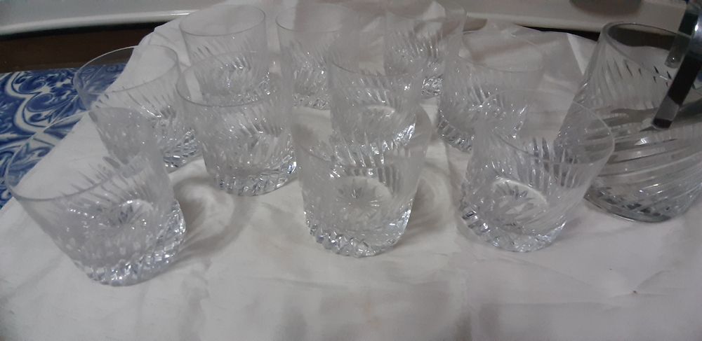 9 copos de wisky + balde gelo cistal Atlantis