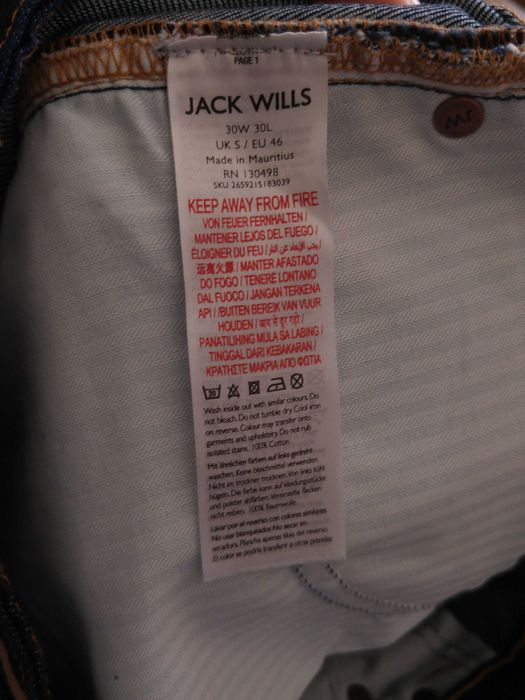 Spodnie jeans damskie Jack Wills