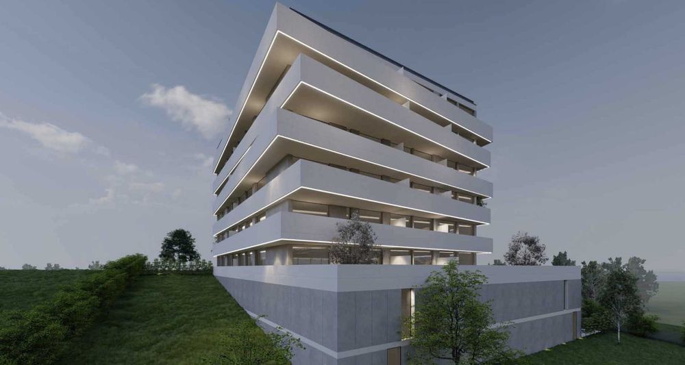 Apartamento T1+1 Novo no Centro de Canidelo, com Jardim e Paddle