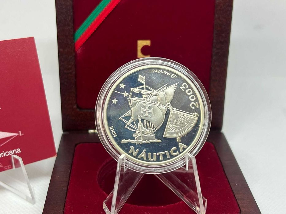 Portugal 2003 - Estojo 10 Euros Prata Proof V Ibero-Americana – Náutica