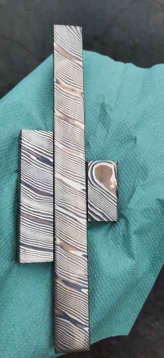 Мокуме Гане(mokume gane) нейзильбер/томпак/мідь