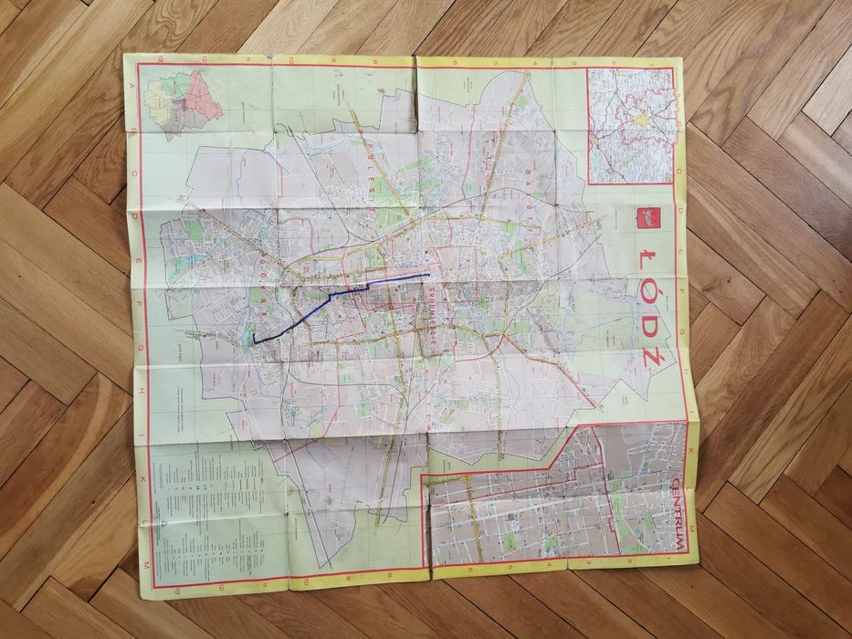 Plan miasta Łodzi 1983