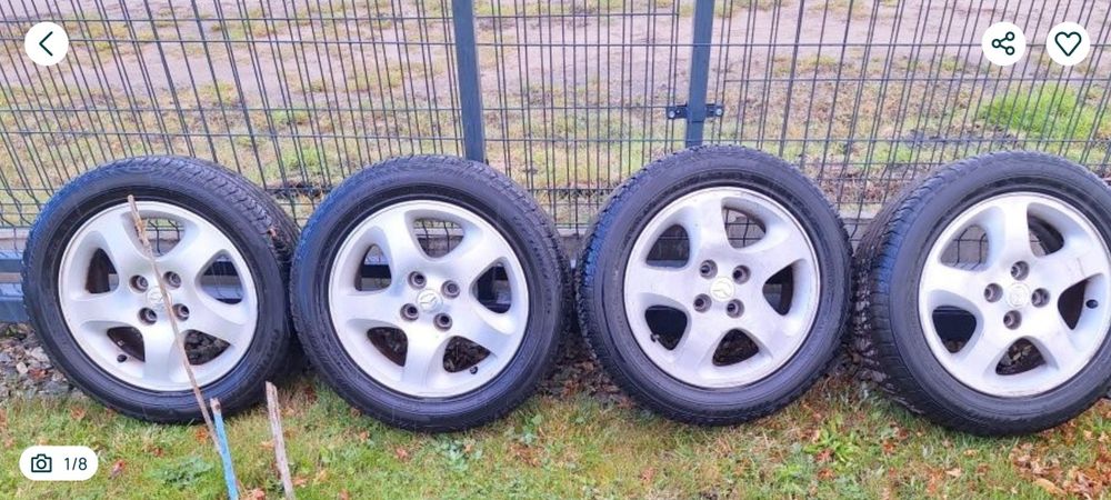 Oryginalne Alufelgi 15" cali Mazda 323F BJ 2001r.