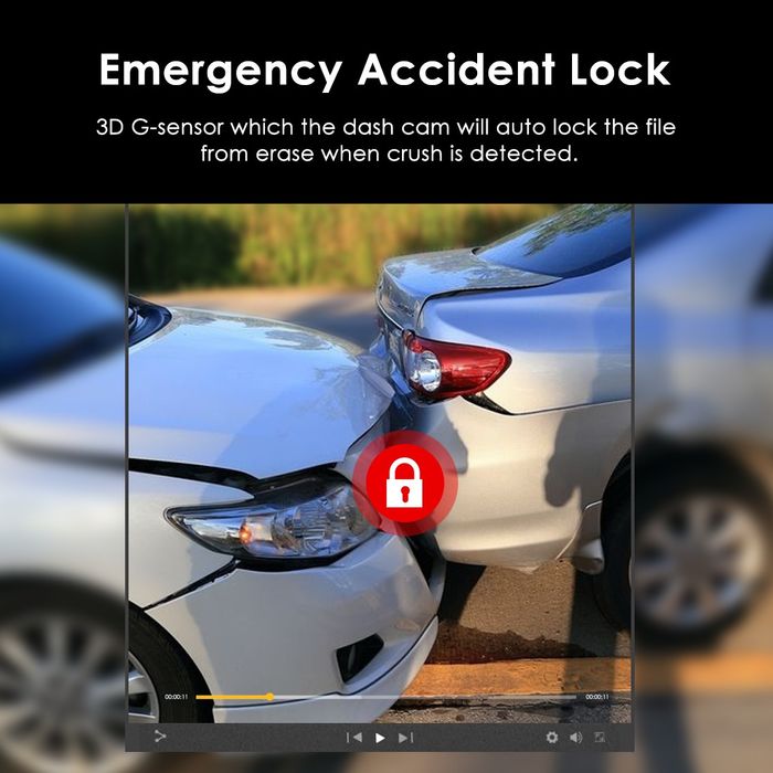 Câmara de gravação automóvel Dashcam Dual FullHD azdome M01 pro NOVO