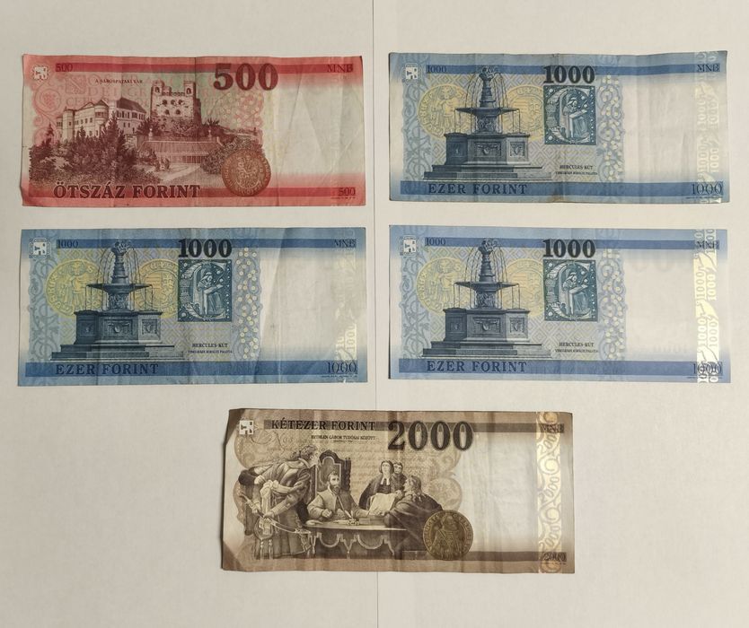 Notas Hungria 500 / 1000 / 2000 Forint