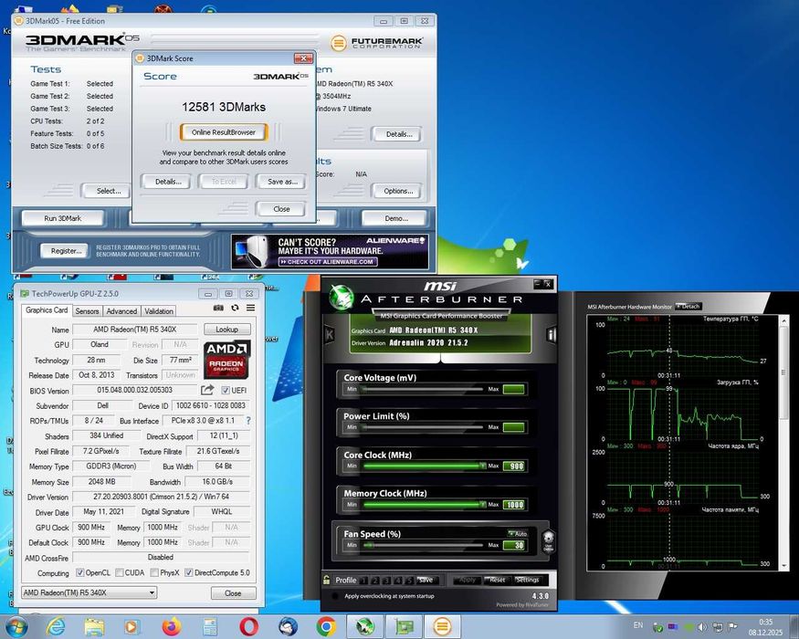 AMD Radeon R5 430 2gb DDR5  R7 350x 4Gb