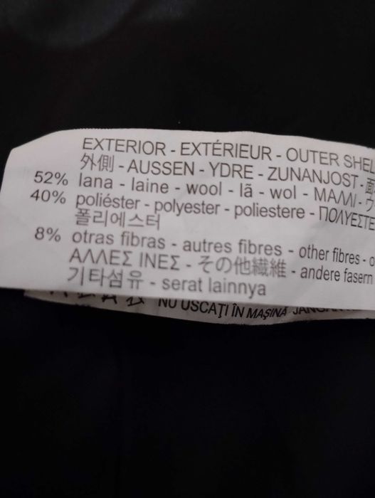 płaszcz czarny  ZARA BASIC XS