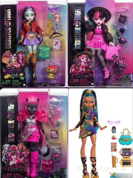 Лялька Monster High  Дракулаура Нефера Клео Джинафаєр Монстро-класіка