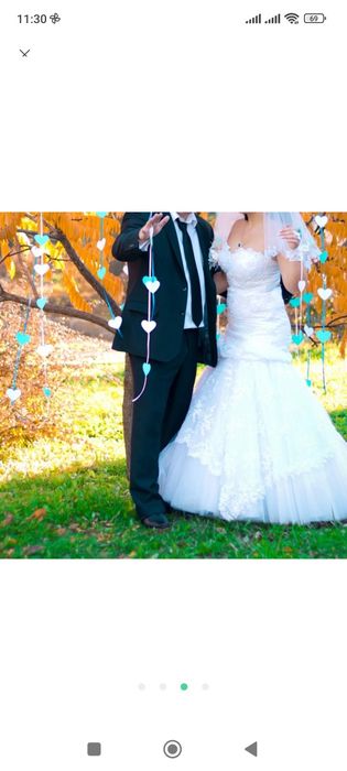 Весільна сукня рибка