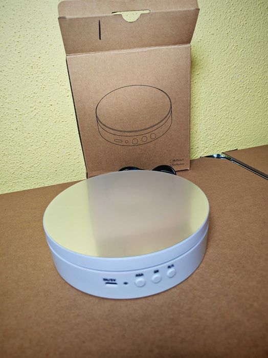 Base Rotativa Automática 14cm – Fotografia e Vídeo (7kg) – Nova
