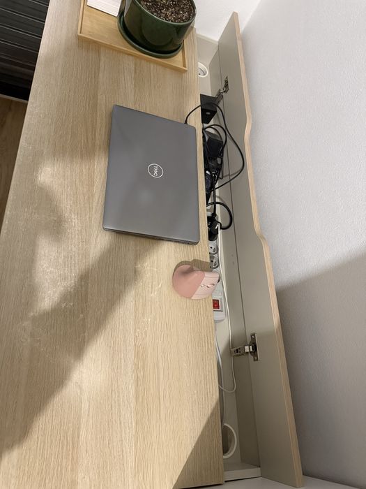 IKEA ALEX Biurko 132x58 cm bejca/imit. dębu
