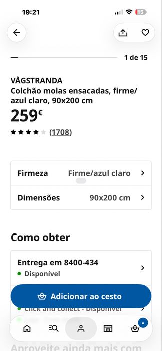 Cama malm como nova
