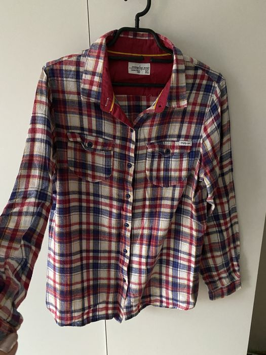 Koszula bluzka w kratke s/m miekka wygodna