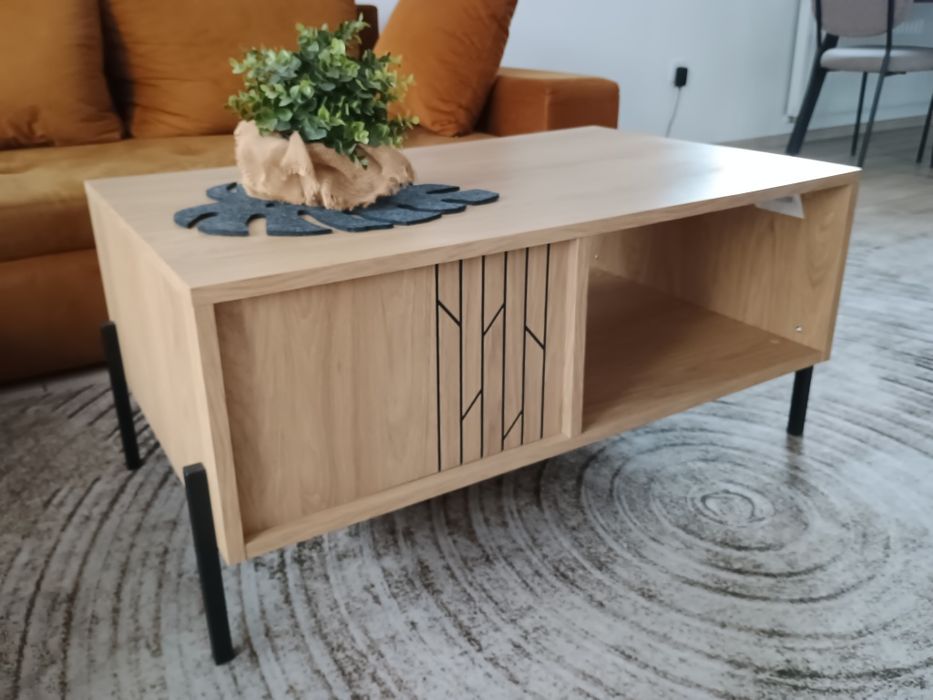 Nowa ława stolik loft kawowy dąb Rotterdam Agata Meble