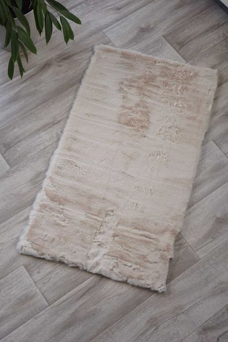 Килими штучний кролик ESTERA TPR beige - Нова пошта 1-2 дні!