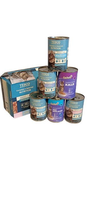 50szt×400gram.Puszka dla kota w miksie smaków