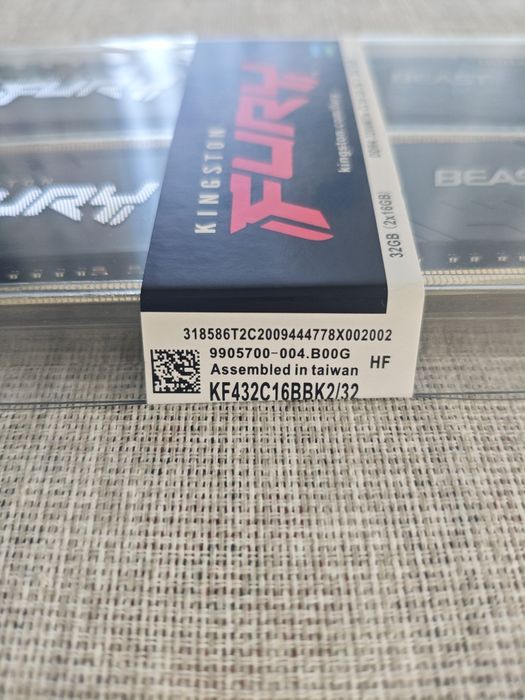 Kingston Fury Beast 32Gb (2х16) 3200mHz DDR4