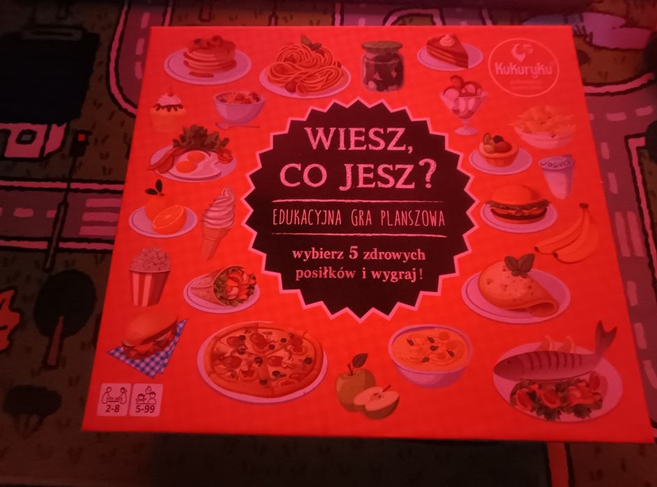 Edukacyjna gra planszowa Wiesz, co jesz? (Kukuryku)