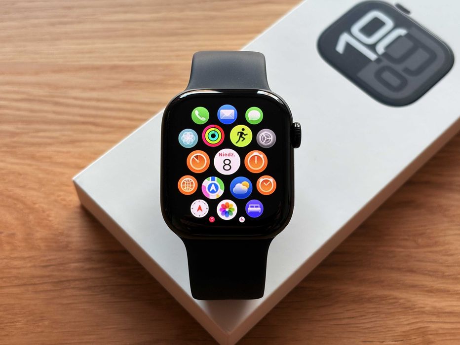 [NOWY] Apple Watch 10 [GPS 42mm] - Jet Black Aluminium [Bateria 100%]