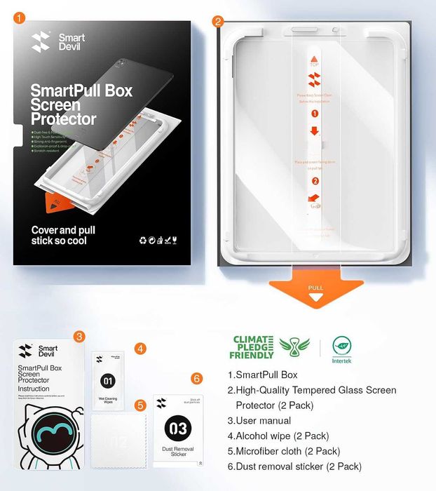 Szkło Hartowane do iPad Mini 7 / 6 8.3" 2 Sztuki