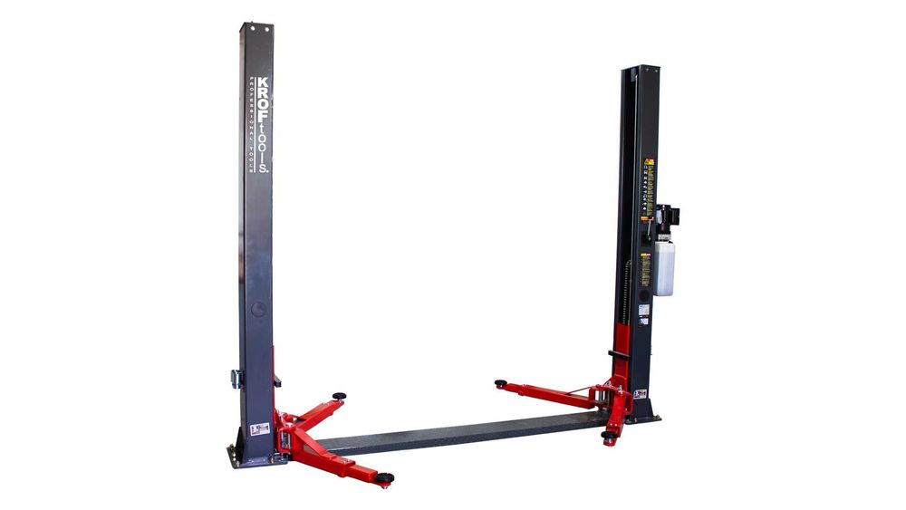 Elevador automóvel Electro-Hidráulico 2 Colunas 4 Toneladas 220V KROFTOOLS 9802 Económico JL20