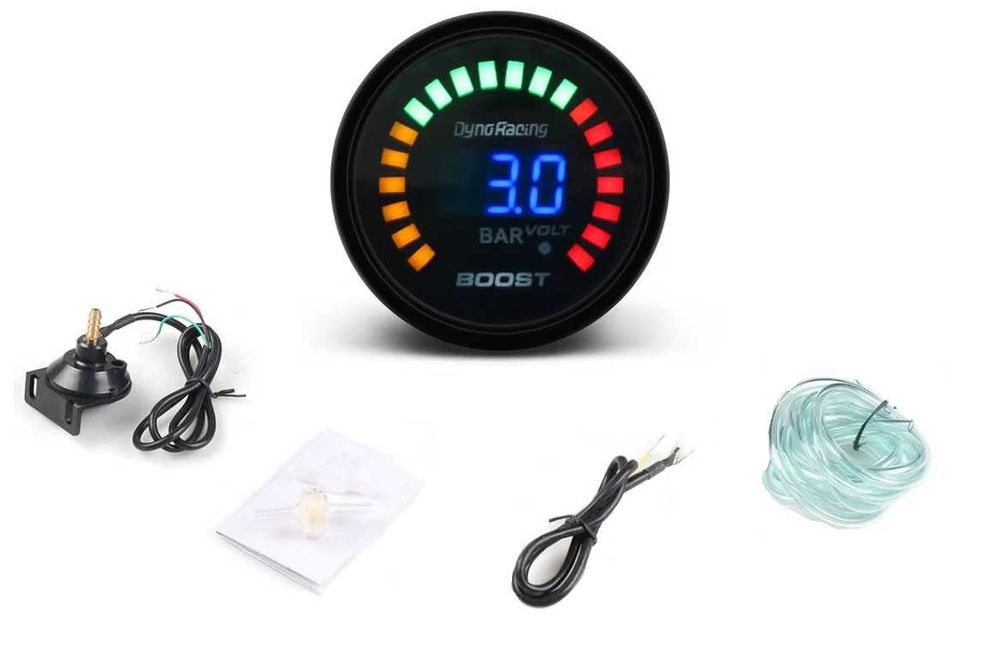 Manómetros Digitais - Pressão Turbo 3 BAR Conta RPM Temperatura