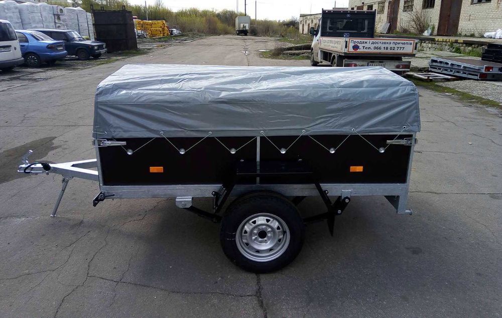 Одноосный Оцинкованный легковой Прицеп Кремень+ КРД 105  2500*1300