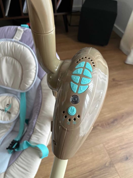 Bujaczek huśtawka Caretero Loop stan idealny, komplet, dla niemowląt