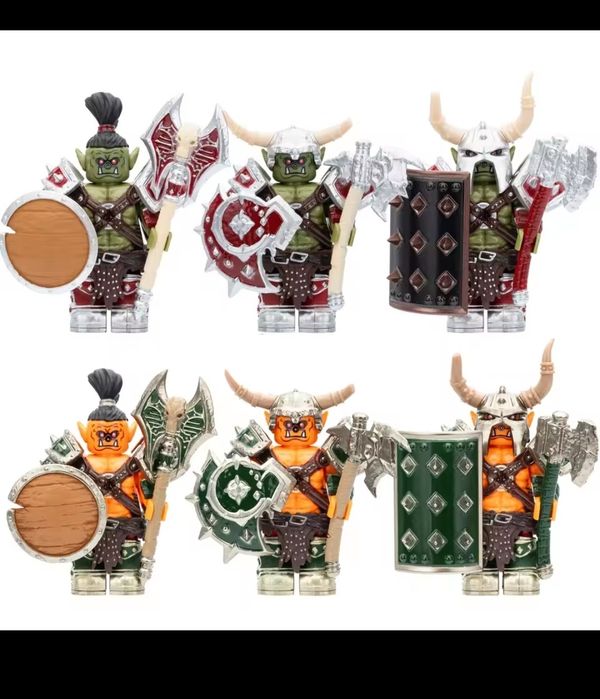 Klocki figurki World of Warcraft Horda kompatybilne z Lego klocki orkowie World of Warcraft