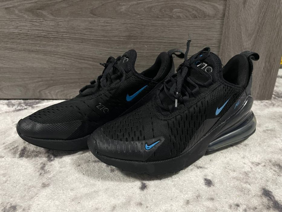 Оригінальні кросівки Nike Air Max 270 (GS) Black/Blue (CN9575-001)