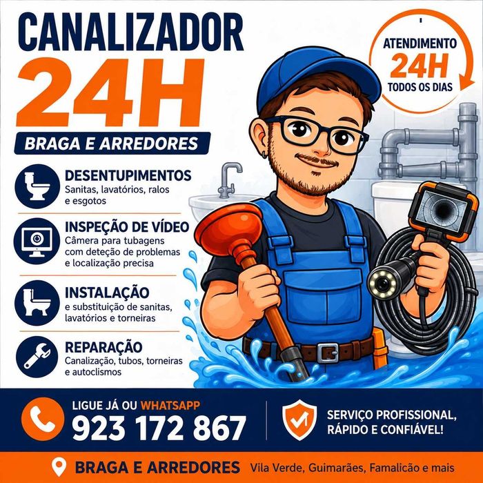 Canalizador em Braga 24h