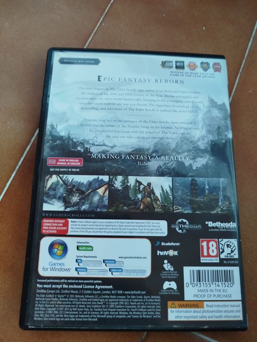 Jogo Skyrim - PC
