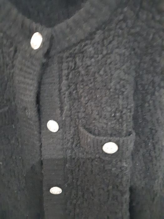 Kardigan damski  H&M   czarny  ozdobne guziki