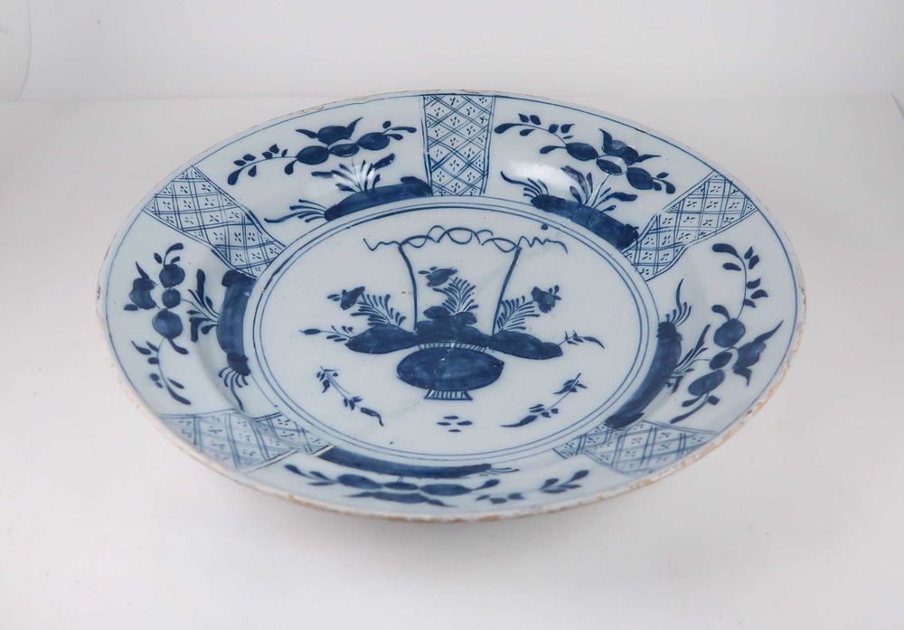 Grande Prato Delft Séc. XVIII - 34.5 cm