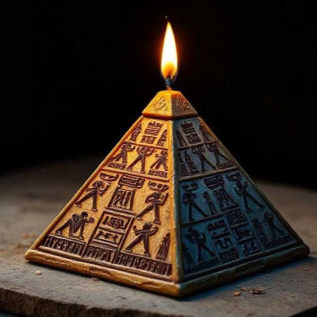 Vela Piramide Guiza Egipto incenso disponível 500gr