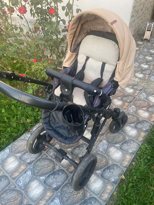 Дитячий візок 2 в 1 Angelina Respect Ecco Бежевий RE54
