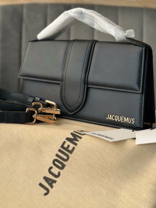 Шкіряна сумка Jacquemus, premium, жакмюс чорна