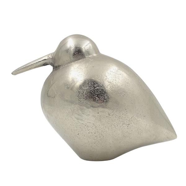 Figurka duża ptak amelia metal nikiel aluminium 28cm