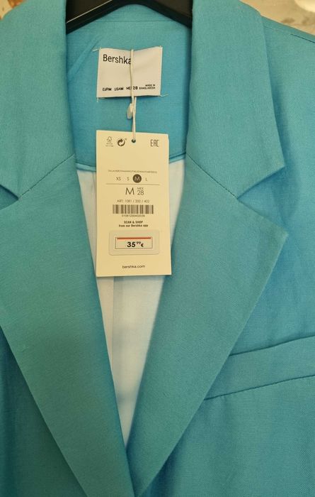 Новий лляний жакет Bershka / льняной пиджак