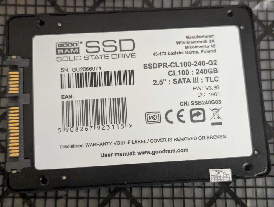 SSD GOODRAM CL100 240GB,  SSD Crucial 250GB MCL