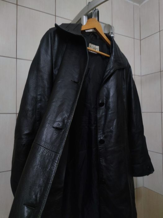 płaszcz kurtka XL płaszczyk damski damska skórzany kurtka skórzana cza