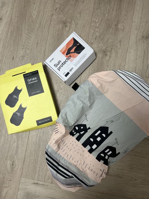 Wózek anex m type szaro-bialy 2w1