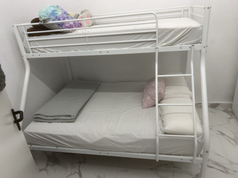 Cama casal beliche metal